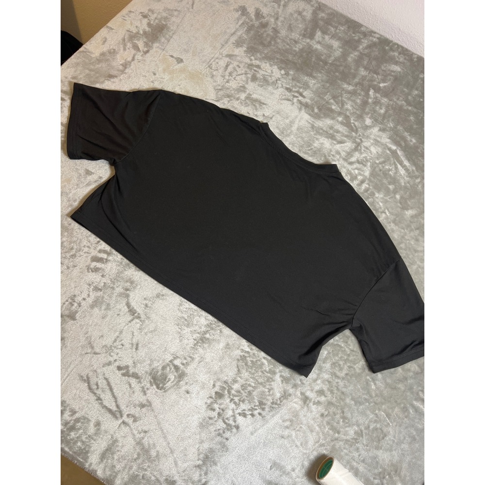 Ew People Cat Retro Sunset Black Crop Top XL Short Sleeve Boxy Graphic Tee - Picture 5 of 11